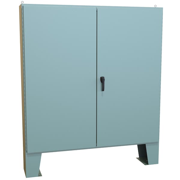 Hammond Steel Electrical Enclosures, 72.13 in H, 12.69 in D, 72.06 in W, NEMA 12, Hinged - 1422F12F