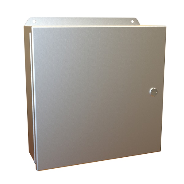 Hammond Aluminum Electrical Enclosures, 12 in H, 4 in D, 12 in W, NEMA 4X, Hinged - EJ12124AL