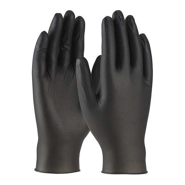 Pip Pip Ambi-dex Axle, Guantes Desechables de Nitrilo, 4 mil Palm, Nitrilo, Sin Polvo, L, 100 piezas, Negro - 63-632PF/L