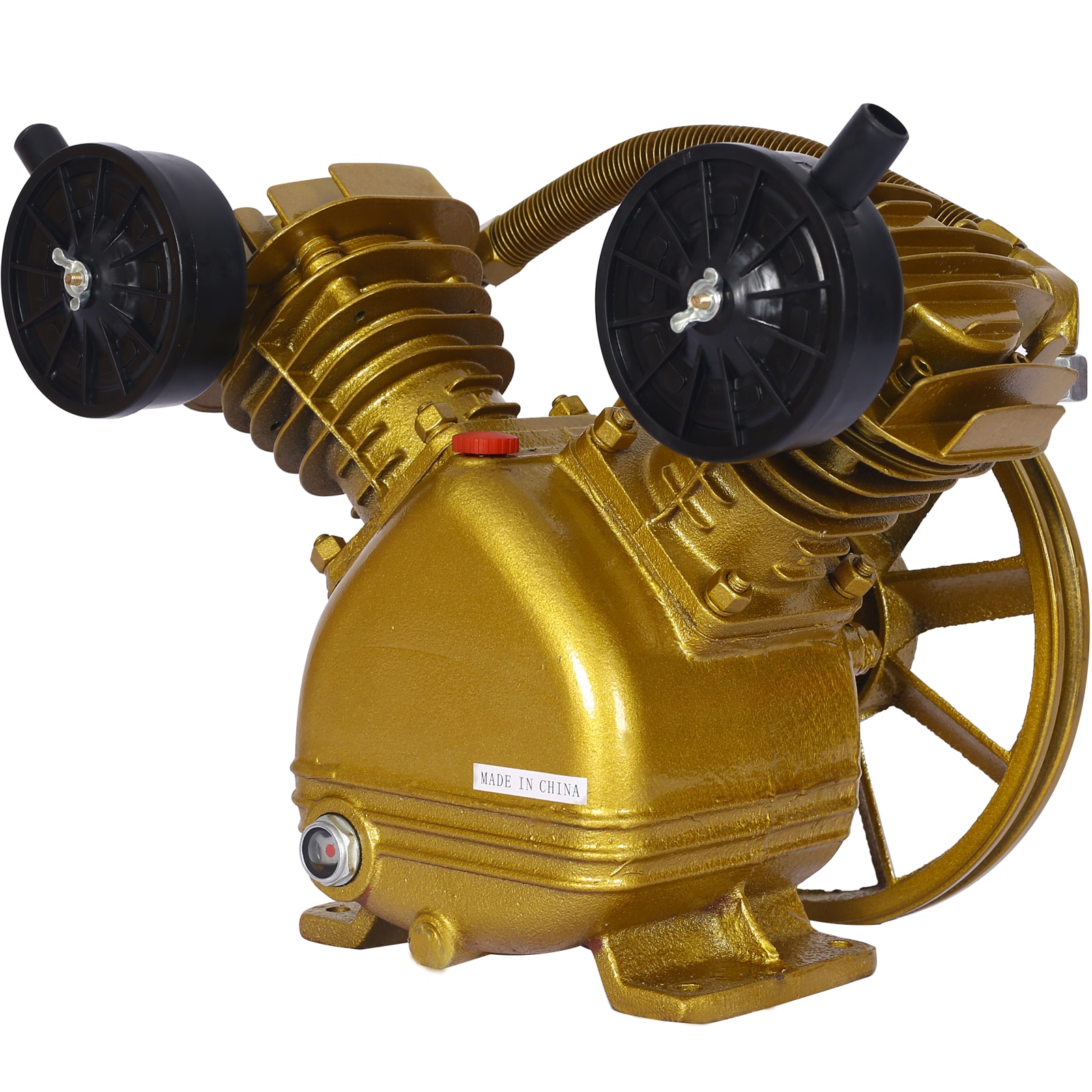 Bomba de Compresor de Aire Eléctrico EXTRAUP, 3HP, 120V, 32.6 libras, 8.8CFM, Compresor de Pistón, Hierro Fundido, Diseño de Cilindro en V, Accesorios Incluidos - YHLW46541457