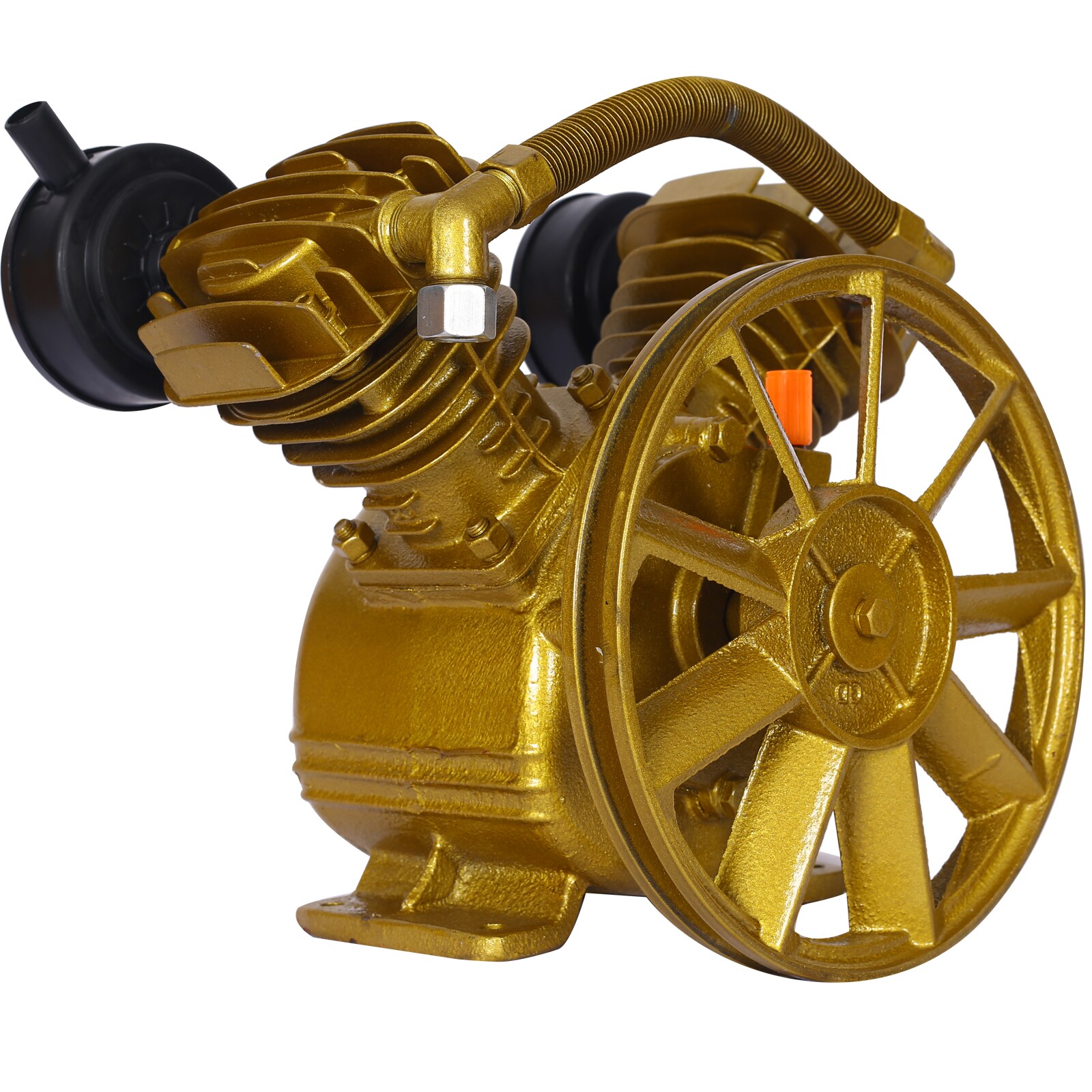 Bomba de Compresor de Aire Eléctrico EXTRAUP, 3HP, 120V, 32.6 libras, 8.8CFM, Compresor de Pistón, Hierro Fundido, Diseño de Cilindro en V, Accesorios Incluidos - YHLW46541457
