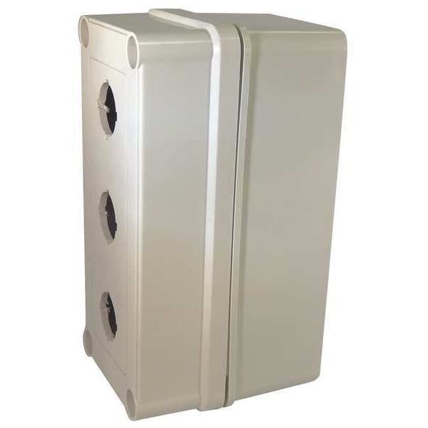 Vynckier Polyester Electrical Enclosures, 6.72 in H, 3.61 in D, 3.17 in W, NEMA 4X, Screw On - VM733-PBM3