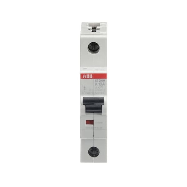 Abb Circuit Breaker, ST201 Series, 10A, 1 Pole, 10kA, K Curve - ST201M-K10