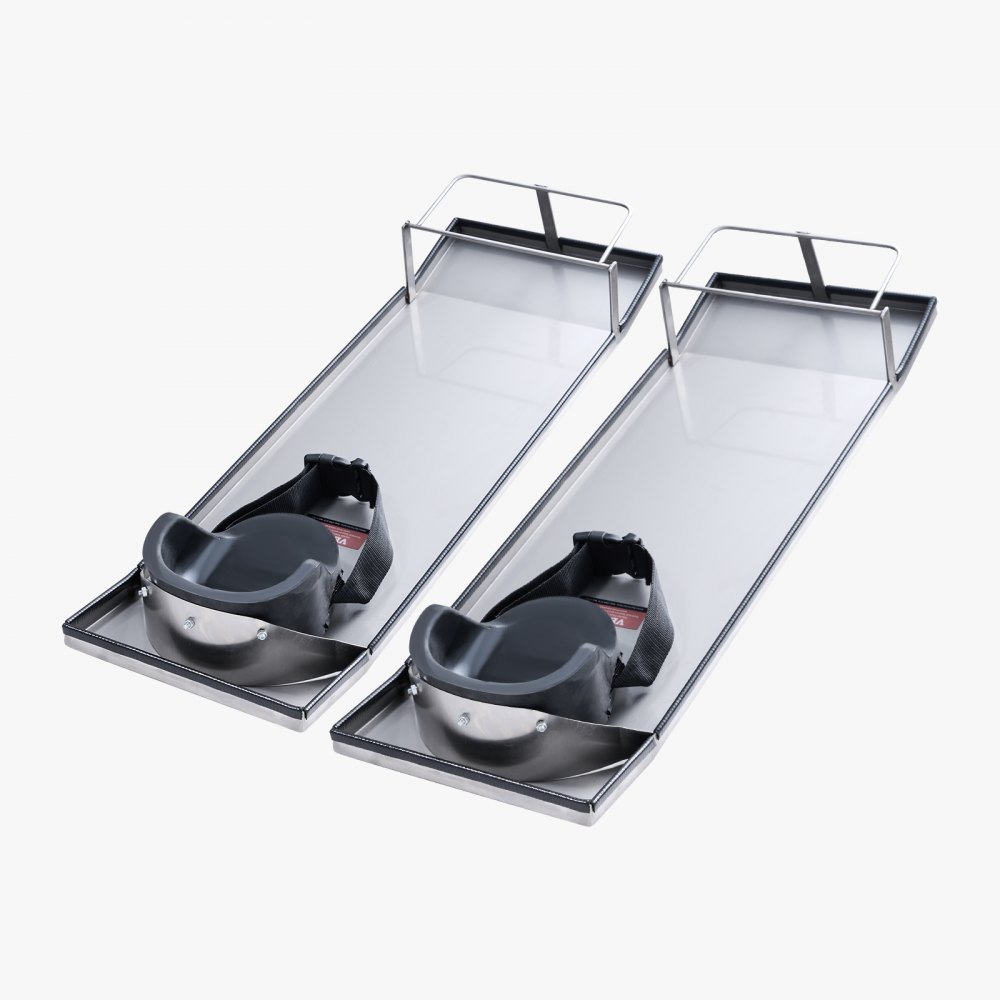 VEVOR Concrete Knee Boards Stainless Steel, 30'' x 10'' Concrete Sliders, Knee Boards For Concrete, Concrete Knee Pads Moving Sliders, with Knee Pads & Board Straps for Cement and Concrete Finishing - HNTXGBBXGHHXIN9I4V0