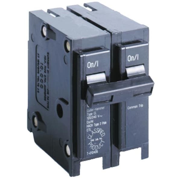 Eaton Circuit Breaker, 2 Pole, 120/240V AC, 10kA - 154293