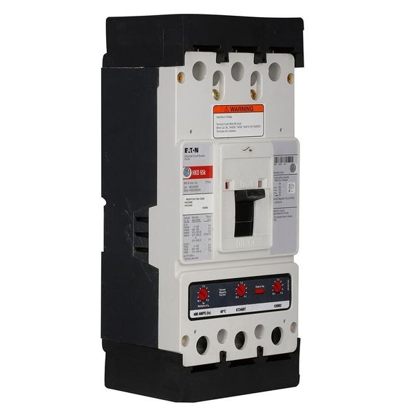 Eaton Molded Case Circuit Breaker, HKD Series, 400A, 3 Pole, 600V AC, 100kA at 240V AC - HKD3400