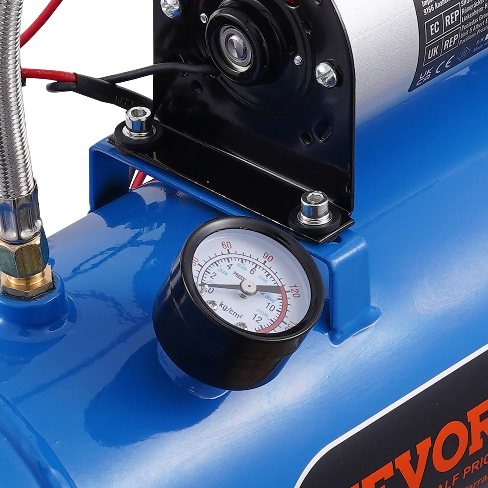 VEVOR Compresor de aire vertical portátil eléctrico de 1.6 galones y 120 PSI con accesorios incluidos - QLBCQGYYSJZCESCMXV9