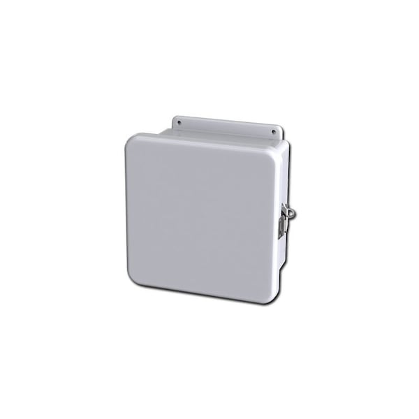 Saginaw Control & Engineering Fiberglass Reinforced Polyester Electrical Enclosures, 9.38 in H, 4.88 in D, 9.38 in W, Hinged - SCE-808CHQRFG