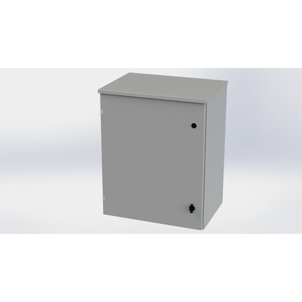Saginaw Control & Engineering Galvanized Steel Electrical Enclosures, 30 in H, 16 in D, 24 in W, NEMA 3R, Hinged - SCE-30R2416LP