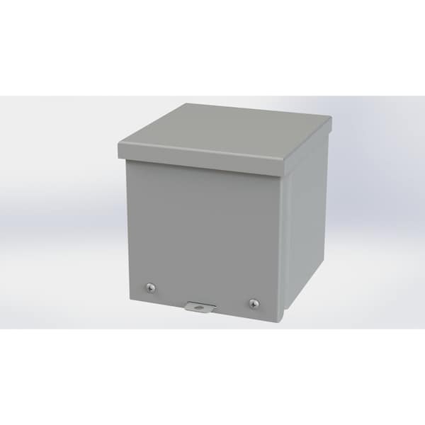 Saginaw Control & Engineering Galvanized Steel Electrical Enclosures, 6 in H, 6 in D, 6 in W, NEMA 3R, Screw On - SCE-6R66