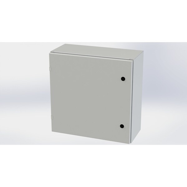 Saginaw Control & Engineering Carbon Steel Electrical Enclosures, 24 in H, 10 in D, 24 in W, NEMA 3R, 4, 12, 13, Hinged - SCE-24EL2410LPLG