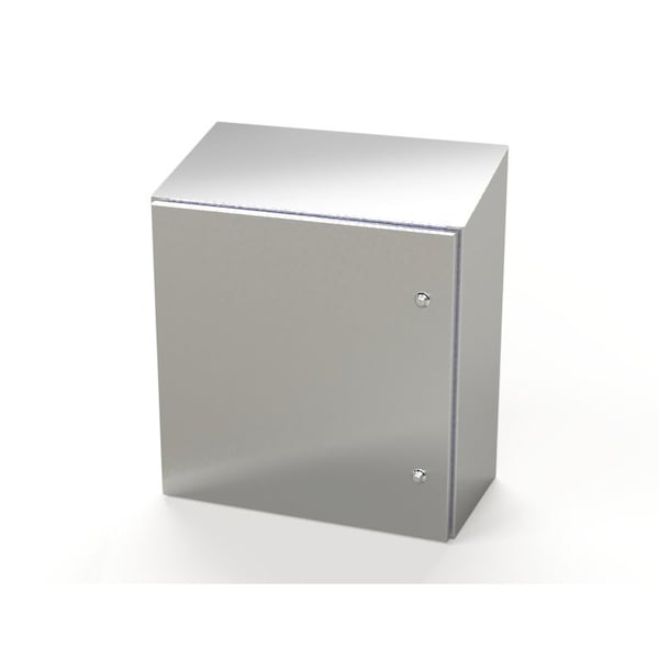 Saginaw Control & Engineering 304 Stainless Steel Electrical Enclosures, 24 in H, 12 in D, 24 in W, NEMA 3R, 4, 4X, 12, 13 - SCE-24K2412SSST