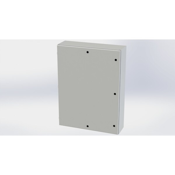 Saginaw Control & Engineering Carbon Steel Electrical Enclosures, 48 in H, 10 in D, 36 in W, NEMA 3R, 4, 12, 13, Hinged - SCE-48EL3610LPLG