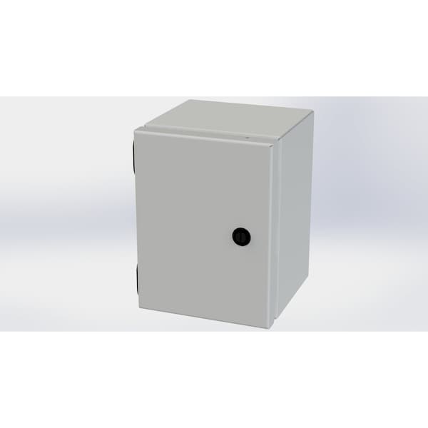 Saginaw Control & Engineering Carbon Steel Electrical Enclosures, 8 in H, 6 in D, 6 in W, NEMA 3R, 4, 12, 13, Hinged - SCE-8066ELJLG