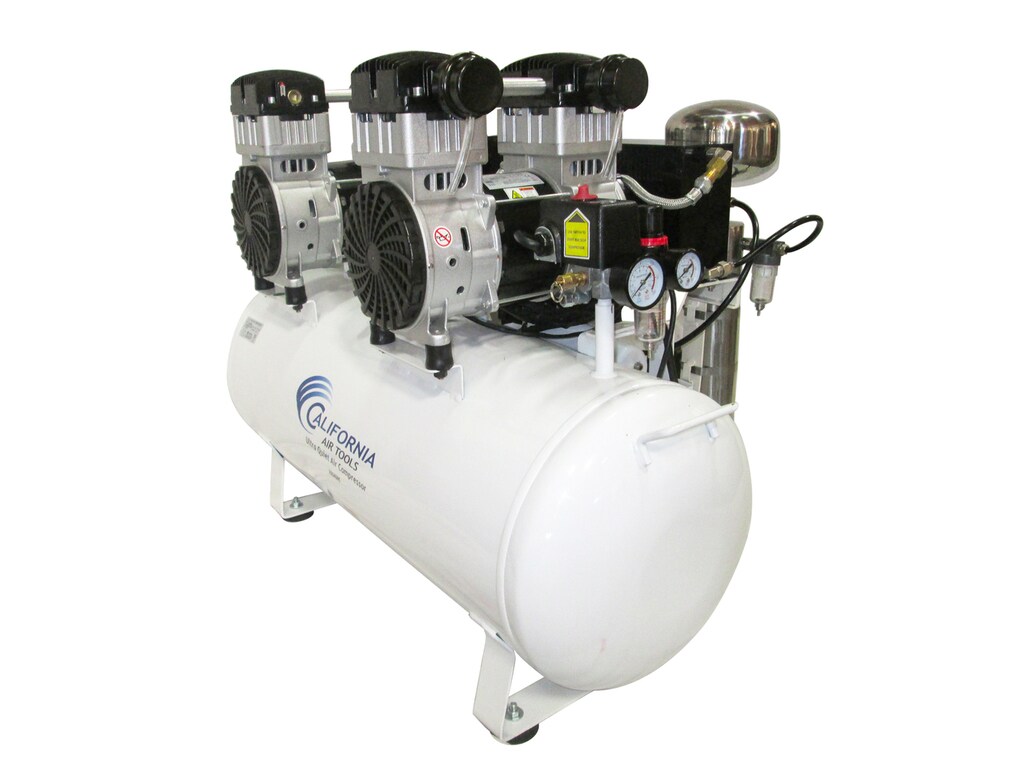 Herramientas de Aire de California Compresor de Aire Horizontal Eléctrico Estacionario de 20 Galones 130 PSI - 20040DCAD