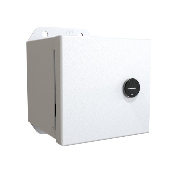 Hammond Steel Electrical Enclosures, 4 in H, 4 in D, 4 in W, NEMA 4, Hinged - EJ444LG