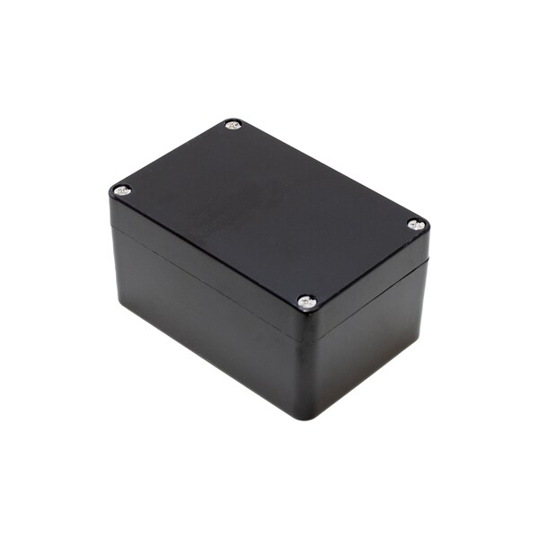 Hammond Glass Reinforced Polyester Electrical Enclosures, 4.32 in H, 2.17 in D, 2.94 in W, Screw On - 1590ZGRP082BK