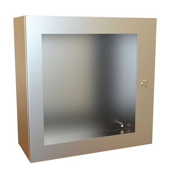 Hammond Stainless Steel Electrical Enclosures, 20 in H, 8 in D, 20 in W, NEMA 4X, Hinged - EN4SD20208WSS