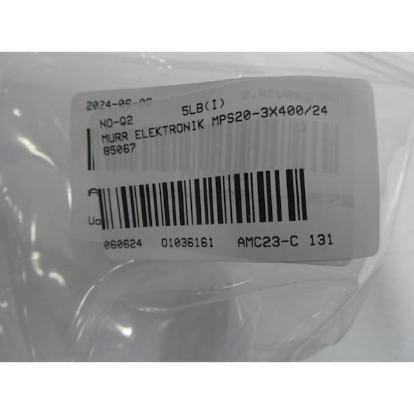 Murr Elektronik Power Supply, 360 to 440V AC, 22 to 28V DC, 20A, DIN Rail - MPS20-3X400/24 85067