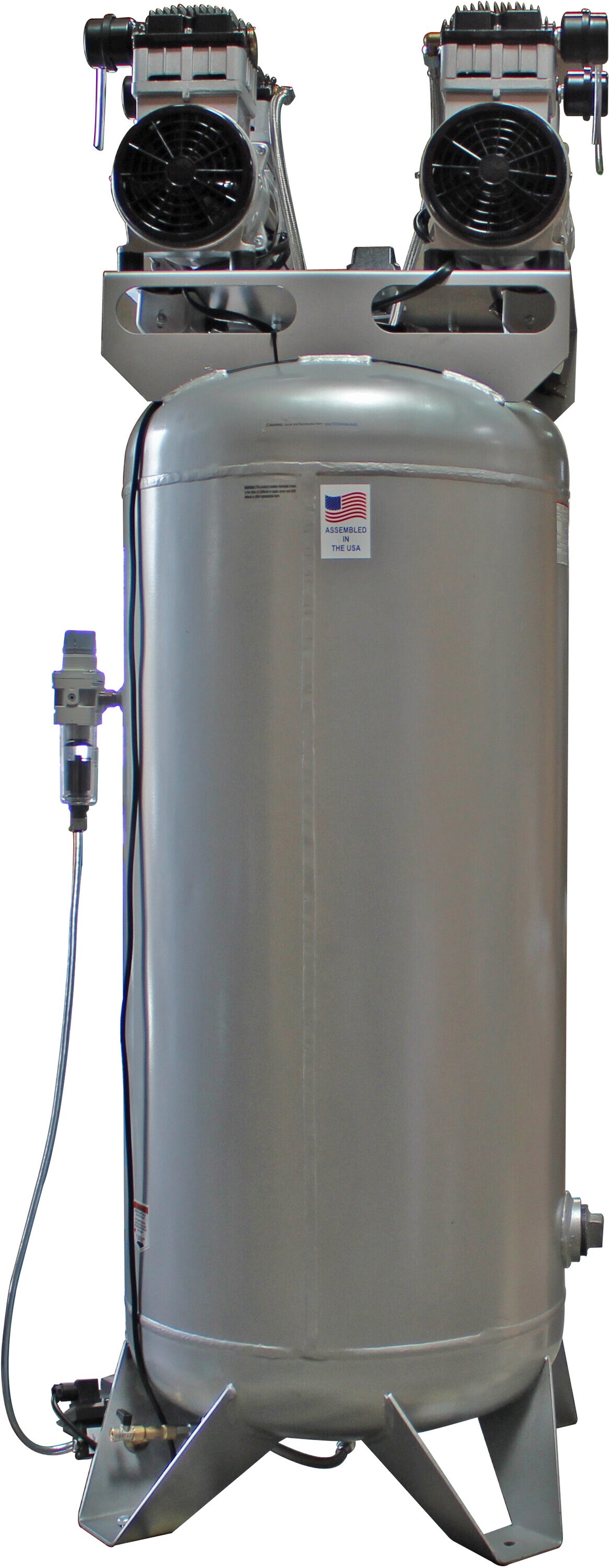 Herramientas de aire de California de 60 galones, compresor de aire vertical eléctrico estacionario de 125 PSI - 60040CAD