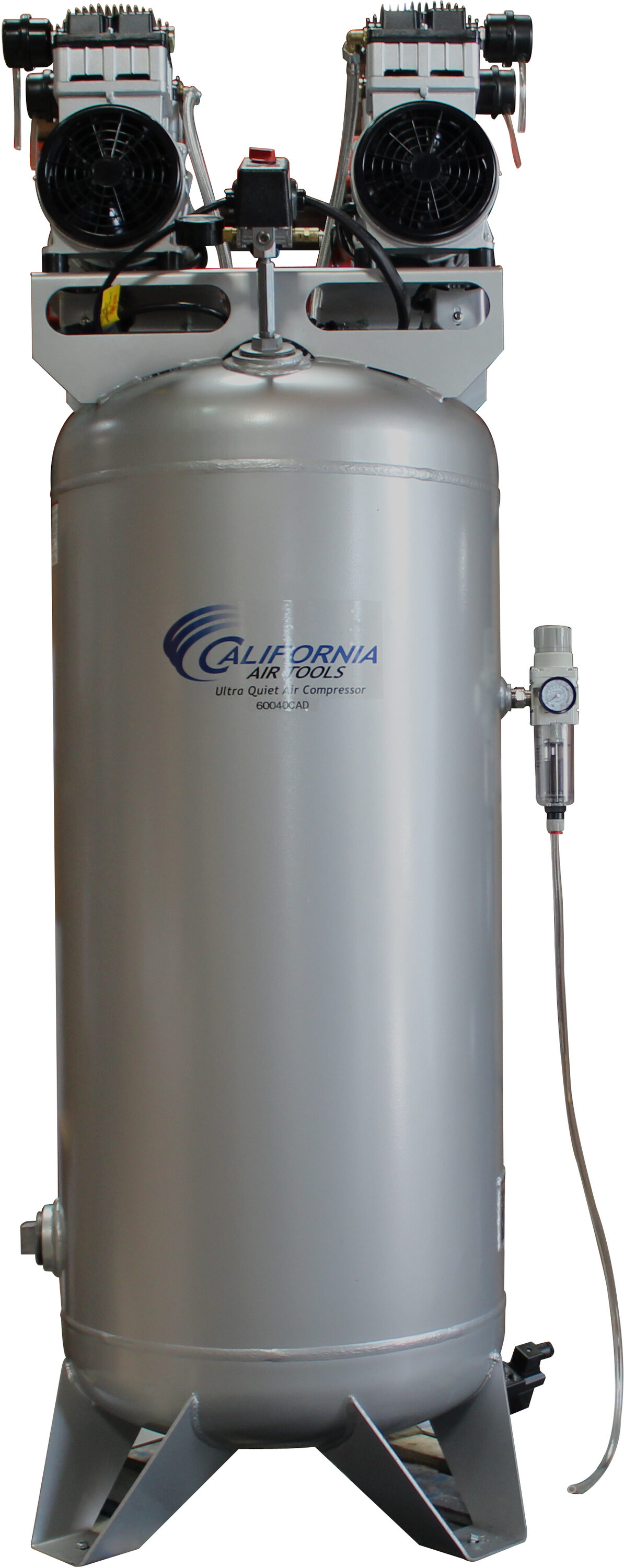Herramientas de aire de California de 60 galones, compresor de aire vertical eléctrico estacionario de 125 PSI - 60040CAD
