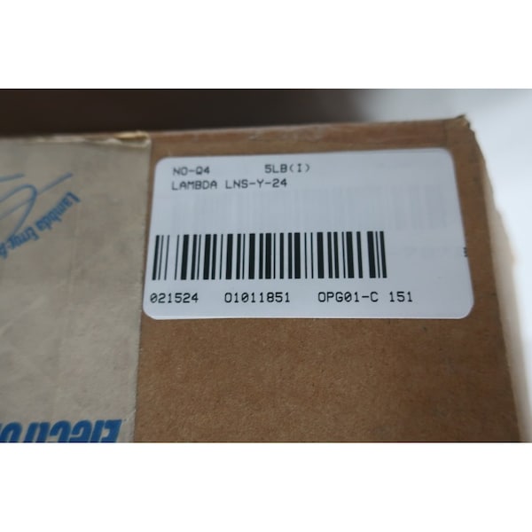 Lambda AC to DC Power Supply, 105 to 127/210 to 250V AC, 24V DC, 2.3A - LNS-Y-24