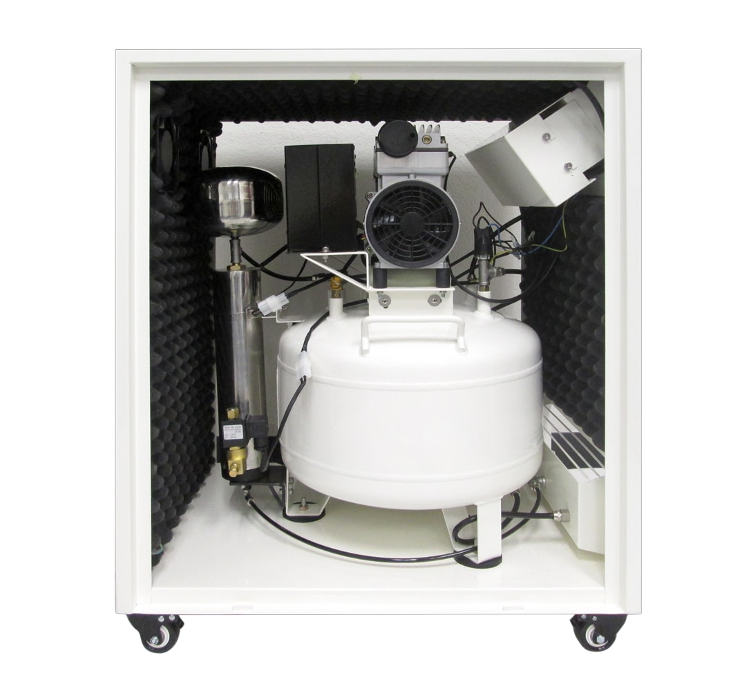 Herramientas de Aire de California - Compresor de Aire Horizontal Portátil de 8 Galones con Electricidad de 115 PSI - Modelo 8010DSPC