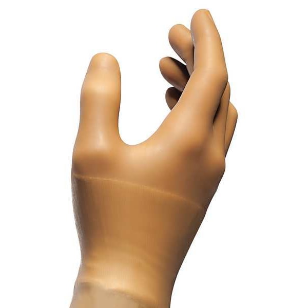 Guantes Desechables Encore, 7.2 mil de Palma, Látex de Caucho Natural, Sin Polvo, 6.5, 1 par, color Beige - 100669