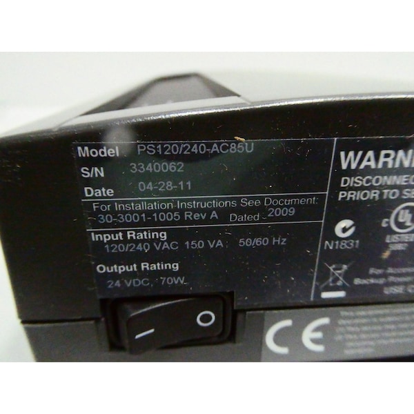 Schneider Electric 120/240V-AC 24V-DC 70W AC TO DC POWER SUPPLY - PS120/240-AC85U