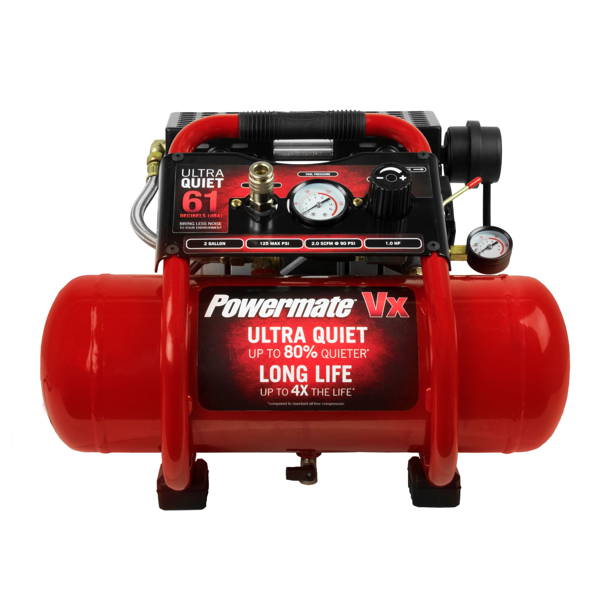 Powermate Powermate Compresor de Aire Portátil de 2 Galones y 125 PSI en Forma de Perrito Caliente - SAC22HPP