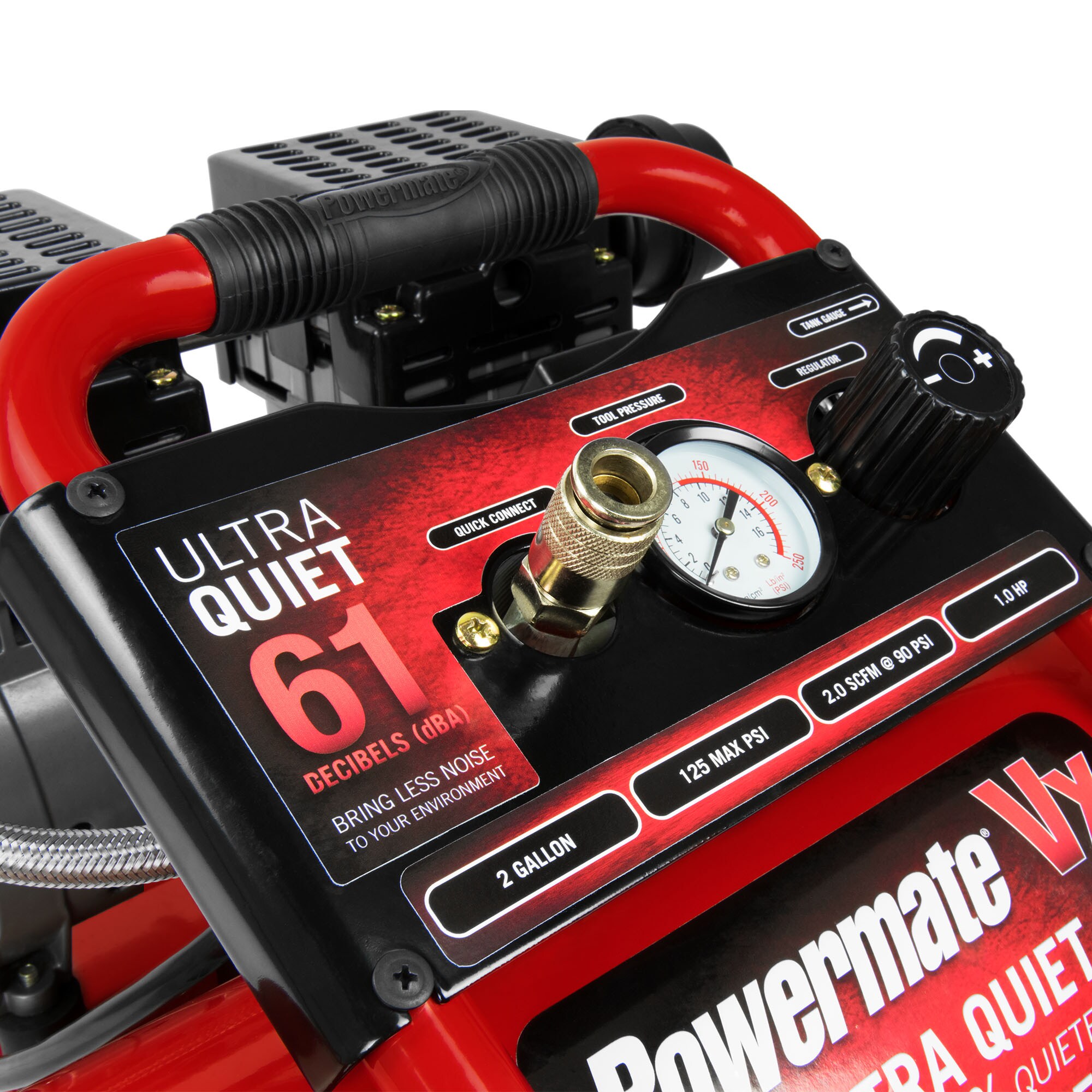 Powermate Powermate Compresor de Aire Portátil de 2 Galones y 125 PSI en Forma de Perrito Caliente - SAC22HPP