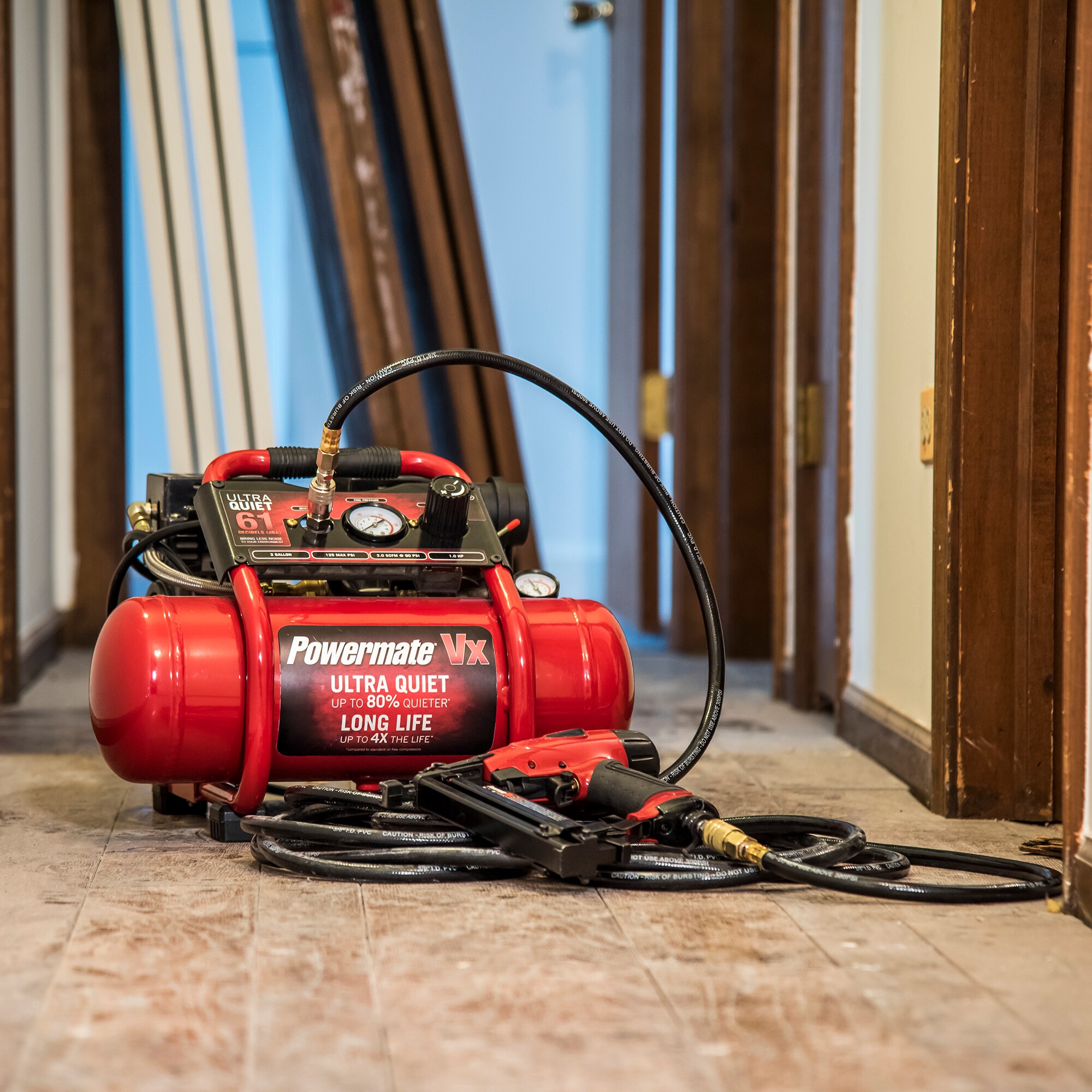 Powermate Powermate Compresor de Aire Portátil de 2 Galones y 125 PSI en Forma de Perrito Caliente - SAC22HPP