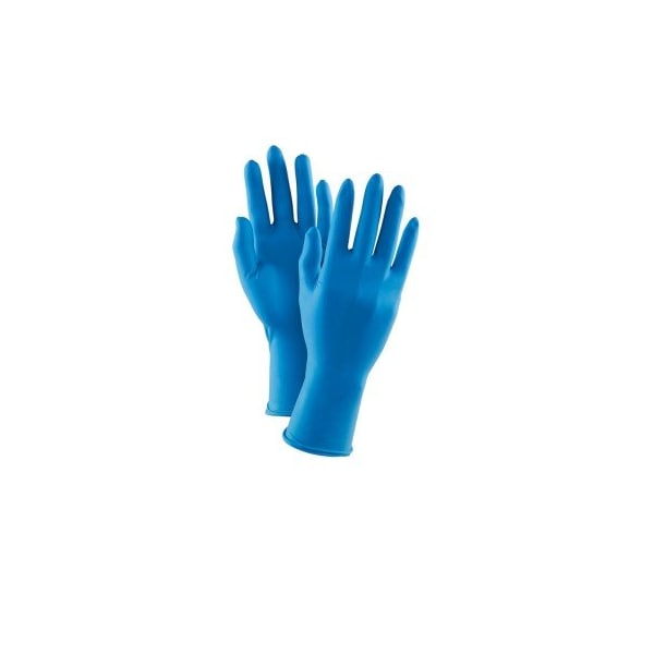 Guantes Desechables de Látex Ansell, 16.5 mil de Puntas/11.4 mil de Palma, Látex, Sin Polvo, M, 50 Unidades, Azul - GLV165-M