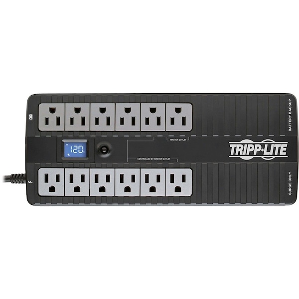 Tripp Lite UPS System, 850VA, Standby, Out: 110/115/120V In: 120V AC - TRPECO850LCD