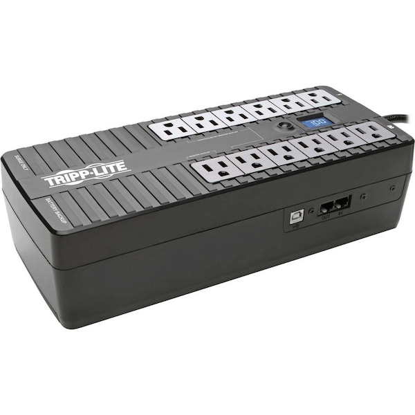 Tripp Lite UPS System, 850VA, Standby, Out: 110/115/120V In: 120V AC - TRPECO850LCD