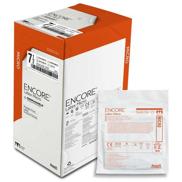Repetir, Guantes Desechables, Látex, Sin Polvo, 7.5, 50 piezas, Café - 330104