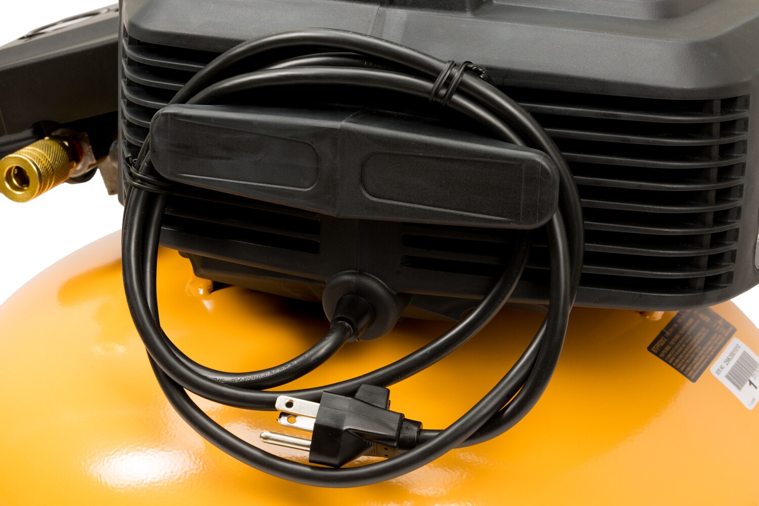 Compresor de aire portátil Bostitch de 6 galones y 150 PSI eléctrico tipo panqueque - BTFP1KIT