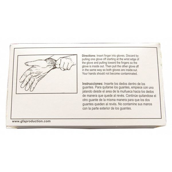 Guantes de examen unitarios Zoro Select, 0.4 mil Palma, Vinil, sin talco, Universal, paquete de 4, blanco - 9999-1103.