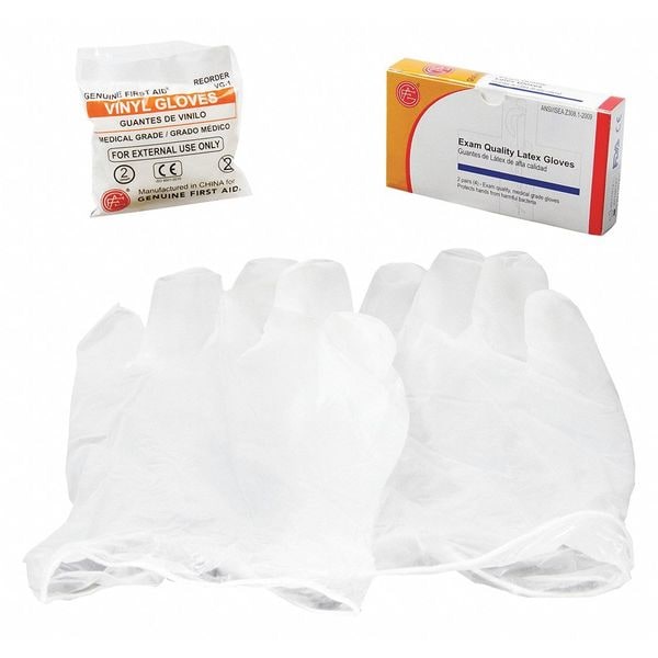 Guantes de examen unitarios Zoro Select, 0.4 mil Palma, Vinil, sin talco, Universal, paquete de 4, blanco - 9999-1103.