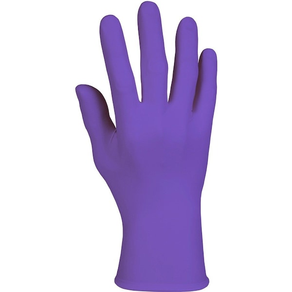 Guantes de examen de nitrilo Kimberly-Clark Professional, 6 mil de grosor, nitrilo, sin polvo, XS, paquete de 100, color morado - KCC55080