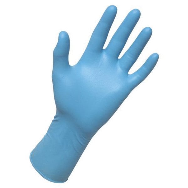 Guantes desechables de examen sin polvo Derma-Max de Sas Safety - 8 Mil - 2X-Grande, paquete de 50 unidades - 6610-40