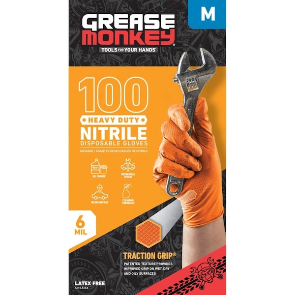 Guantes desechables de nitrilo de Big Time Products, Nitrilo, M - BTP23901-110