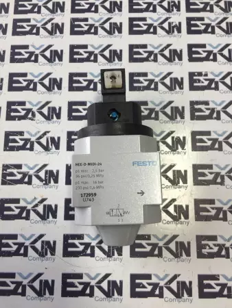 Festo On-Off Pneumatic Valve HEE-D-MIDI-24 - MRO INDUSTRIAL