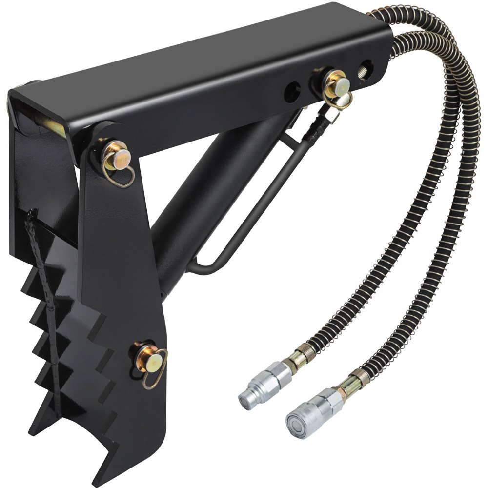 VEVOR 18" Hydraulic Backhoe Thumb, 1/2" Thickness Heavy Duty Excavator Thumb, Black Steel Weld On Thumb Attachments with Hydraulic Cylinder, Mechanical Hydraulic Thumb for Backhoe/Excavator - FCMZ18INDYYYG12MMV0