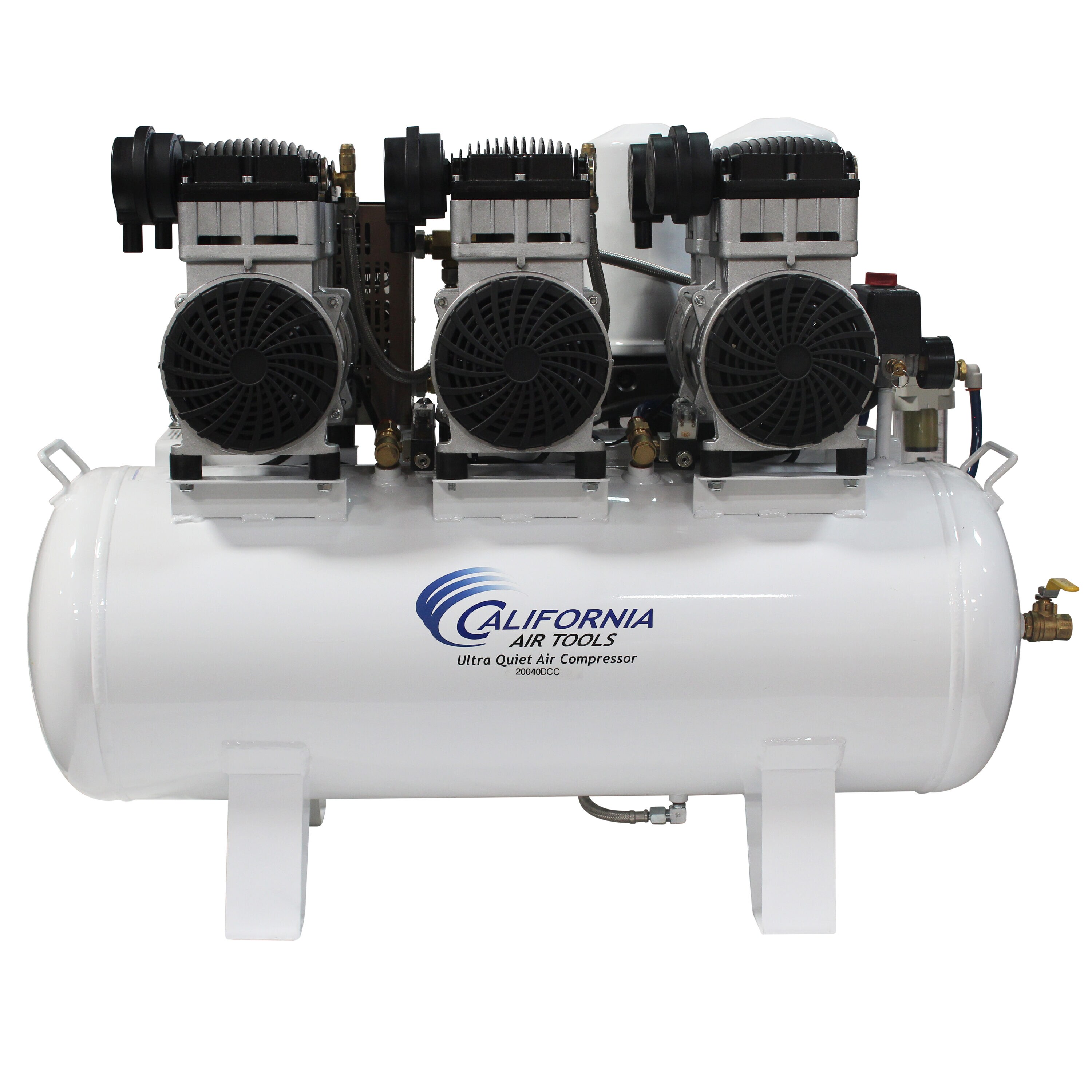 Herramientas de Aire de California Compresor de Aire Portátil Eléctrico Horizontal de 20 Galones a 125 PSI - 20060DCC