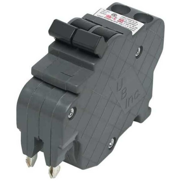 Federal Pacific Miniature Circuit Breaker, UBIF Series, 40A, 2 Pole, 120/240V AC, 10kA at 120/240V AC - UBIF0240N