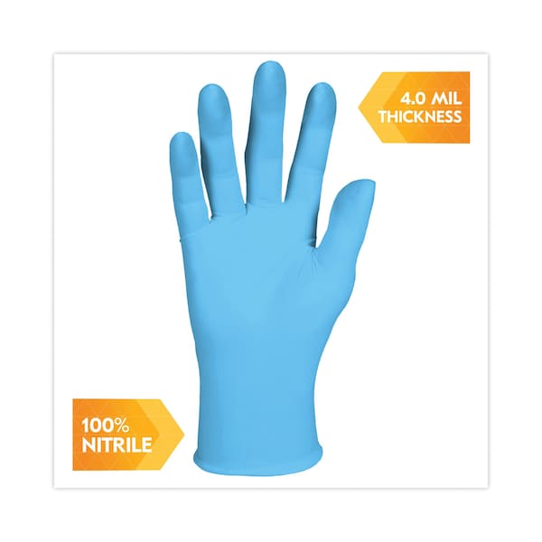 Kleenguard G10 Comfort Plus, Guantes, 4 mil en la palma, Nitrilo, S, 1000 piezas, Azul Claro - 54186