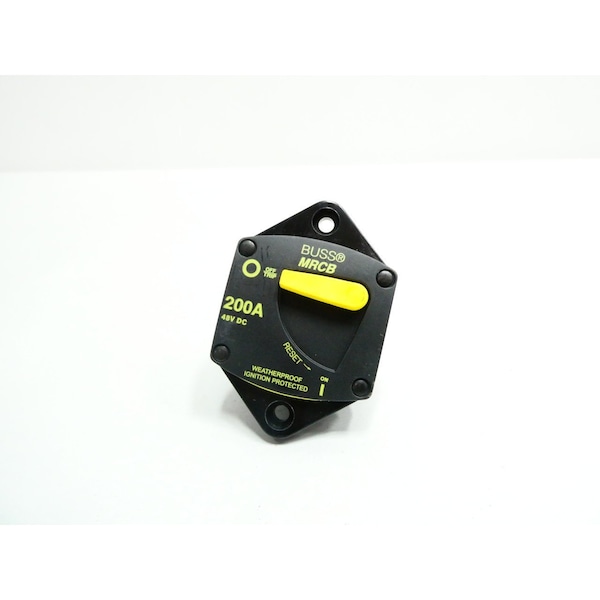 Eaton Bussmann MARINE-RATED 200A AMP 48V-DC MINIATURE CIRCUIT BREAKER - 187200P-03-1