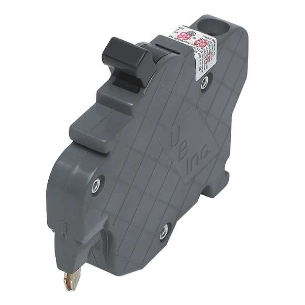 Federal Pacific Miniature Circuit Breaker, UBIF Series, 15A, 1 Pole, 120/240V AC, 10kA at 120V AC - UBIF015N