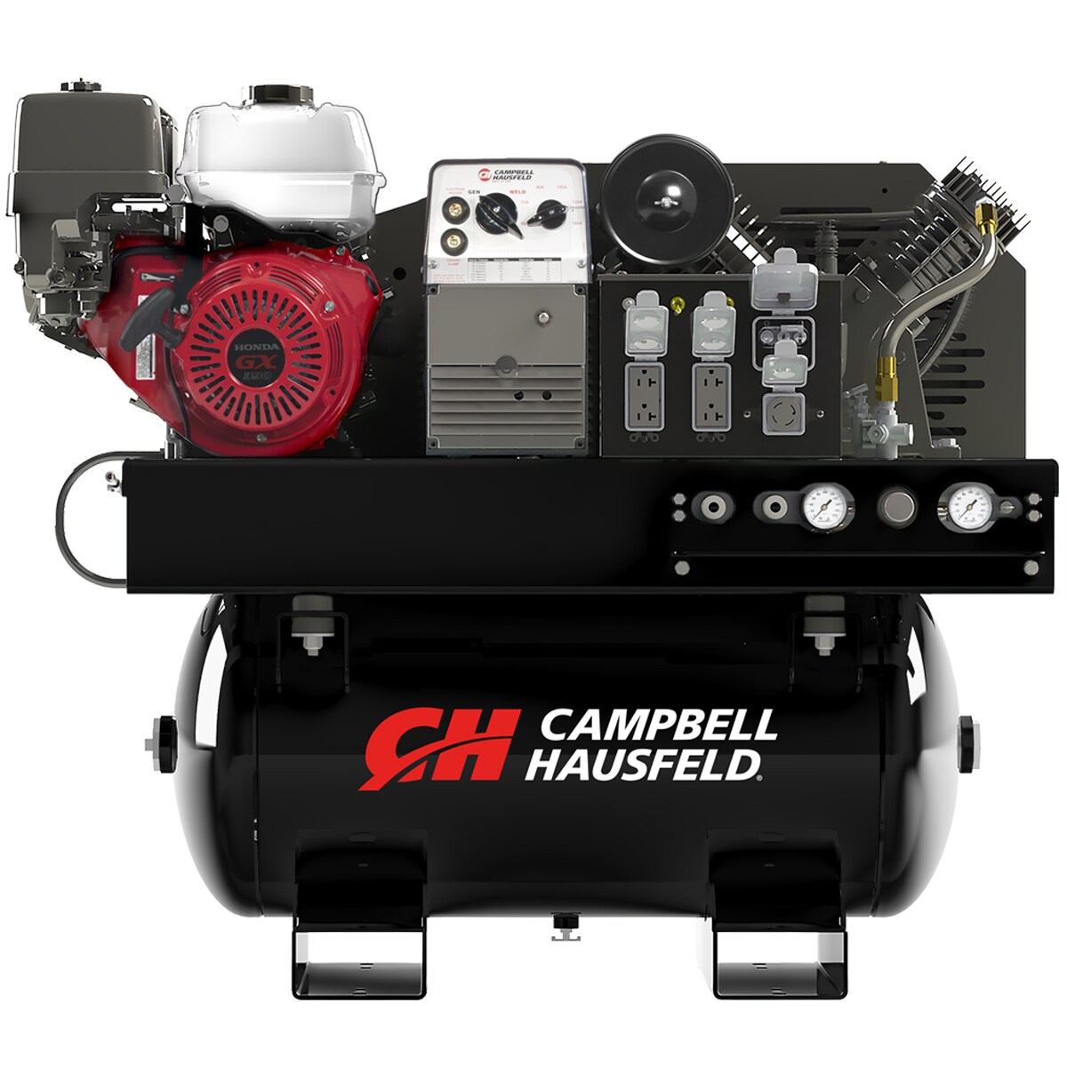 Campbell Hausfeld Compresor de aire horizontal de gas inalámbrico estacionario de 30 galones y 175 PSI - GR3200